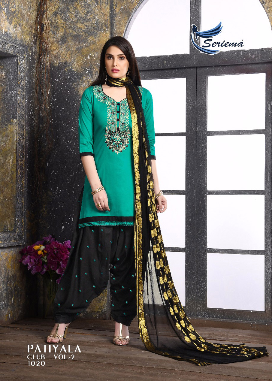 Seriema Designer Patiyala Club Vol-2 Silk Cotton Suits Seriema Designer Patiyala Club Vol-2 Silk Cotton Suits